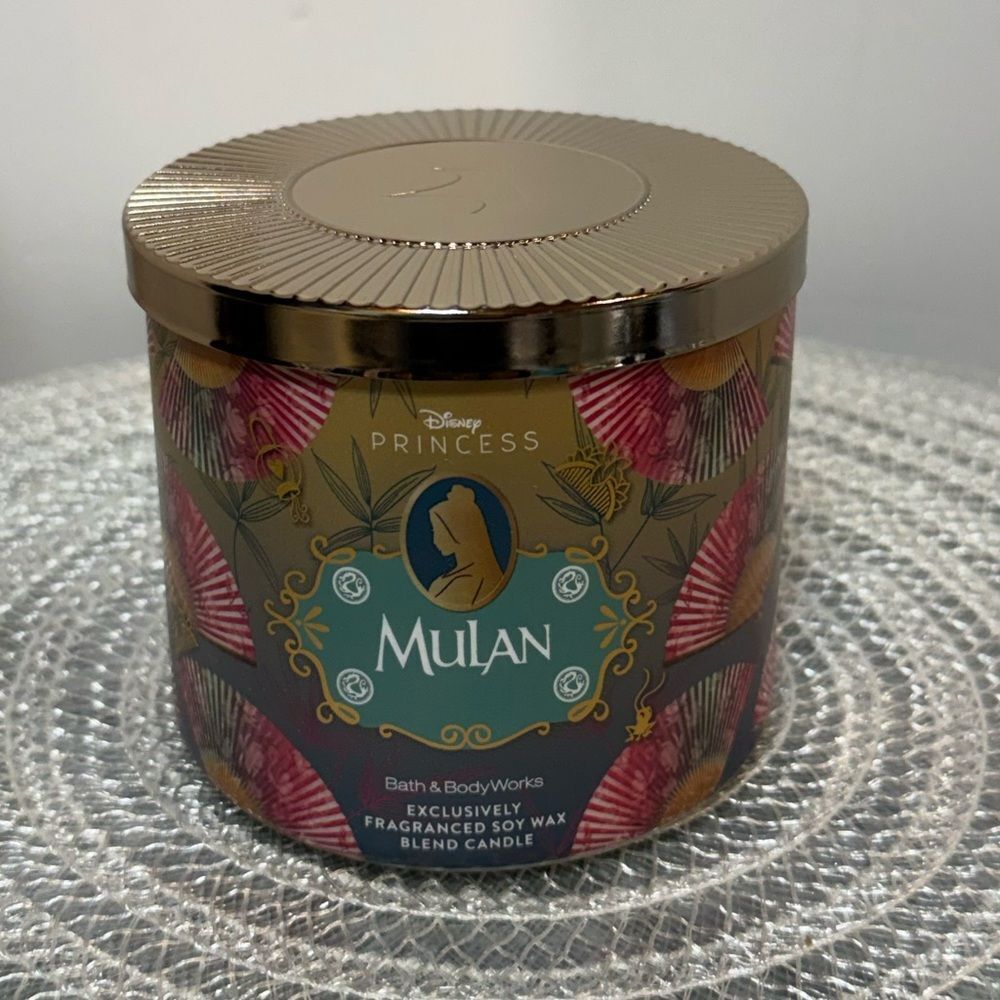 BBW Disney Mulan 3 Wick Scented Candle NWT